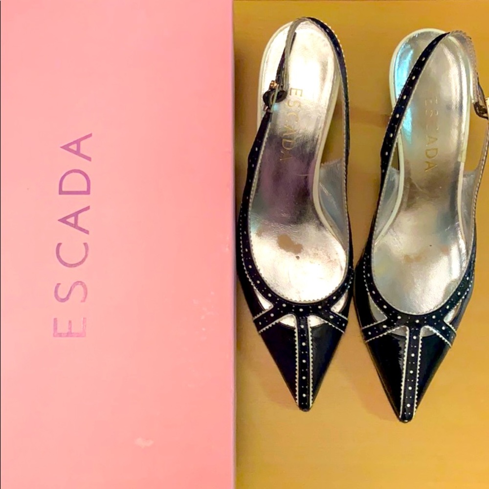 Escada Slingback Heels Sz 6.5